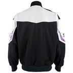Champion - Black & White Japanese Track Jacket 1990s Large Vintage Retro