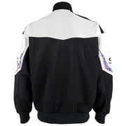 Champion - Black & White Japanese Track Jacket 1990s Large Vintage Retro