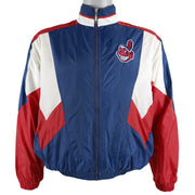 Starter - Cleveland Indians Big Logo Windbreaker 1990s Medium Vintage Retro