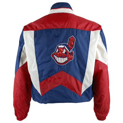 Starter - Cleveland Indians Big Logo Windbreaker 1990s Medium