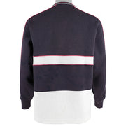 Fila - Dark Blue Spell-Out Crew Neck Sweatshirt 1990s Medium Vintage Retro