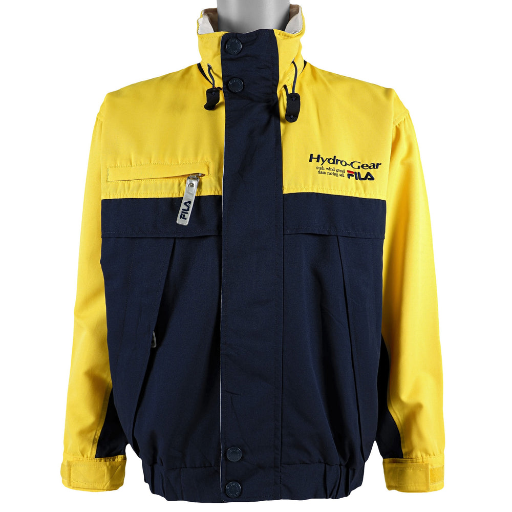FILA - Blue & Yellow Hydro-Gear Jacket 1990s Large Vintage Retro
