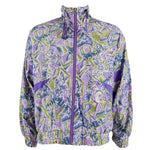 Ellesse - Purple Spell-Out Patterned Windbreaker 1990s Large