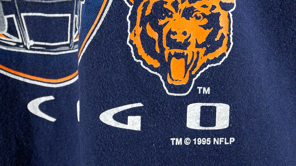NFL (Tultex) - Chicago Bears T-Shirt 1995 Large Vintage Retro Football