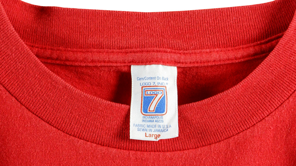 NCAA (Logo 7) - Red Arizona - Final Four T-Shirt 1997 Large Vintage Retro College Basketball