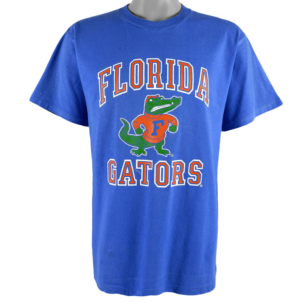 NFL (Tultex) - Florida Gators Spell-Out T-Shirt 1990s Large Vintage Retro Football