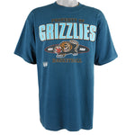 NBA (Waves) - Vancouver Grizzlies Spell-Out T-Shirt 1990s Large