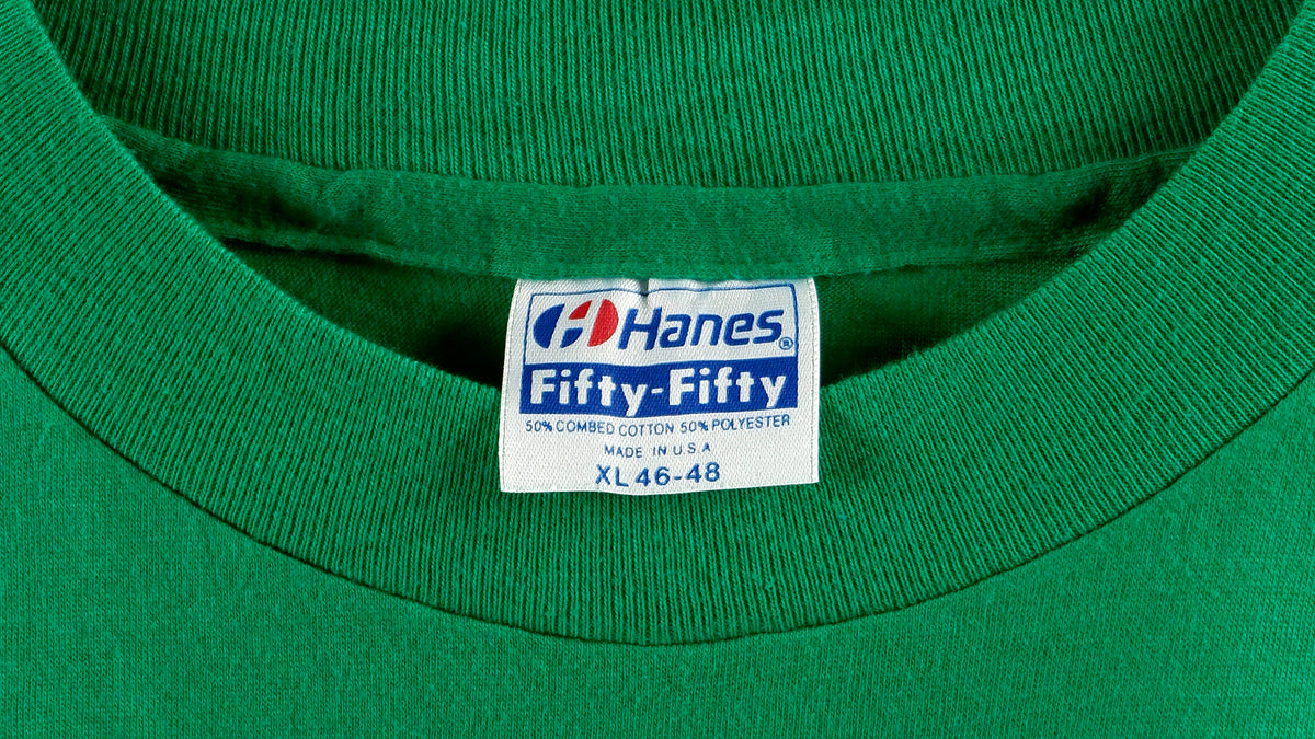 NBA (Hanes) - Boston Celtics Spell-Out Deadstock T-Shirt 1984 X-Large Vintage Retro Basketball