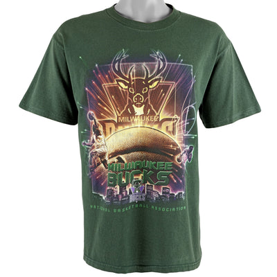 NBA (CSA) - Milwaukee Bucks T-Shirt 1990s Large