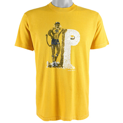 NCAA - Pittsburgh Panthers Single Stitch T-Shirt 1982 Medium