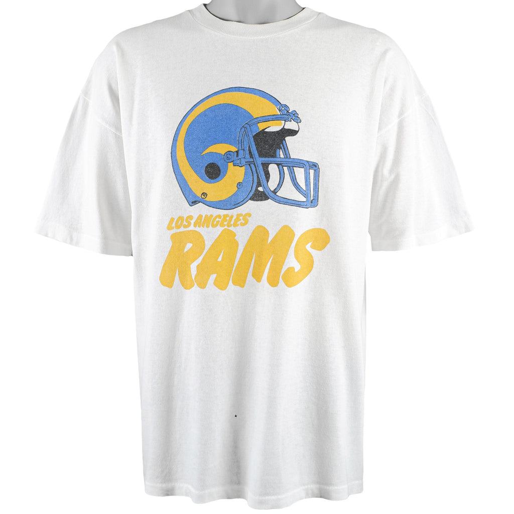 NFL - Los Angeles Rams Spell-Out T-Shirt 1990s X-Large Vintage Retro Football