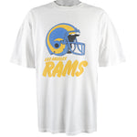 NFL - Los Angeles Rams Spell-Out T-Shirt 1990s X-Large Vintage Retro Football