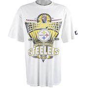 Starter - Pittsburgh Steelers Spell-Out T-Shirt 1995 X-Large Vintage Retro Football