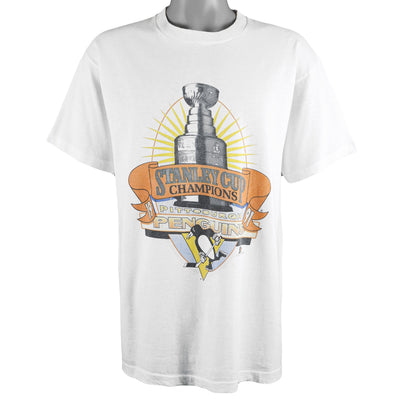 NHL - Pittsburgh Penguins, Stanley Cup Champions T-Shirt 1991 X-Large