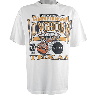 NCAA (Logo 7) - Texas Longhorns, Road To The Final Four Deadstock T-Shirt 1995 Large