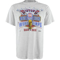 NBA (Salem) - Detroit Pistons Spell-Out T-Shirt 1990 Medium Vintage Retro Basketball