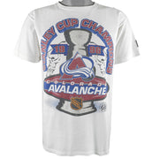 Starter - Colorado Avalanche Deadstock T-Shirt 1996 Medium Vintage Retro Hockey