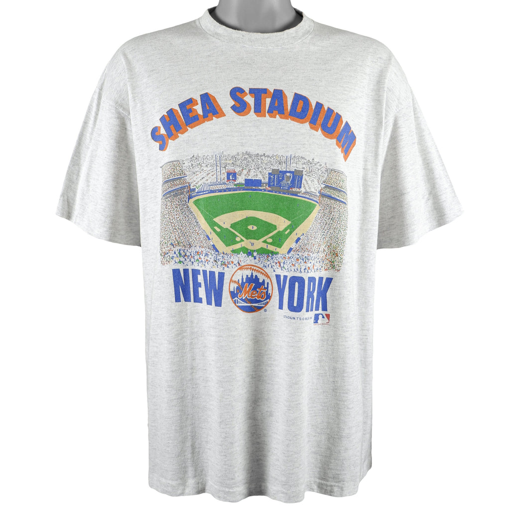 MLB (Stadium Ts) - New York Mets T-Shirt 1990 X-Large Vintage Retro Baseball