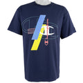 Champion - Blue Spell-Out T-Shirt 1990s Large Vintage Retro