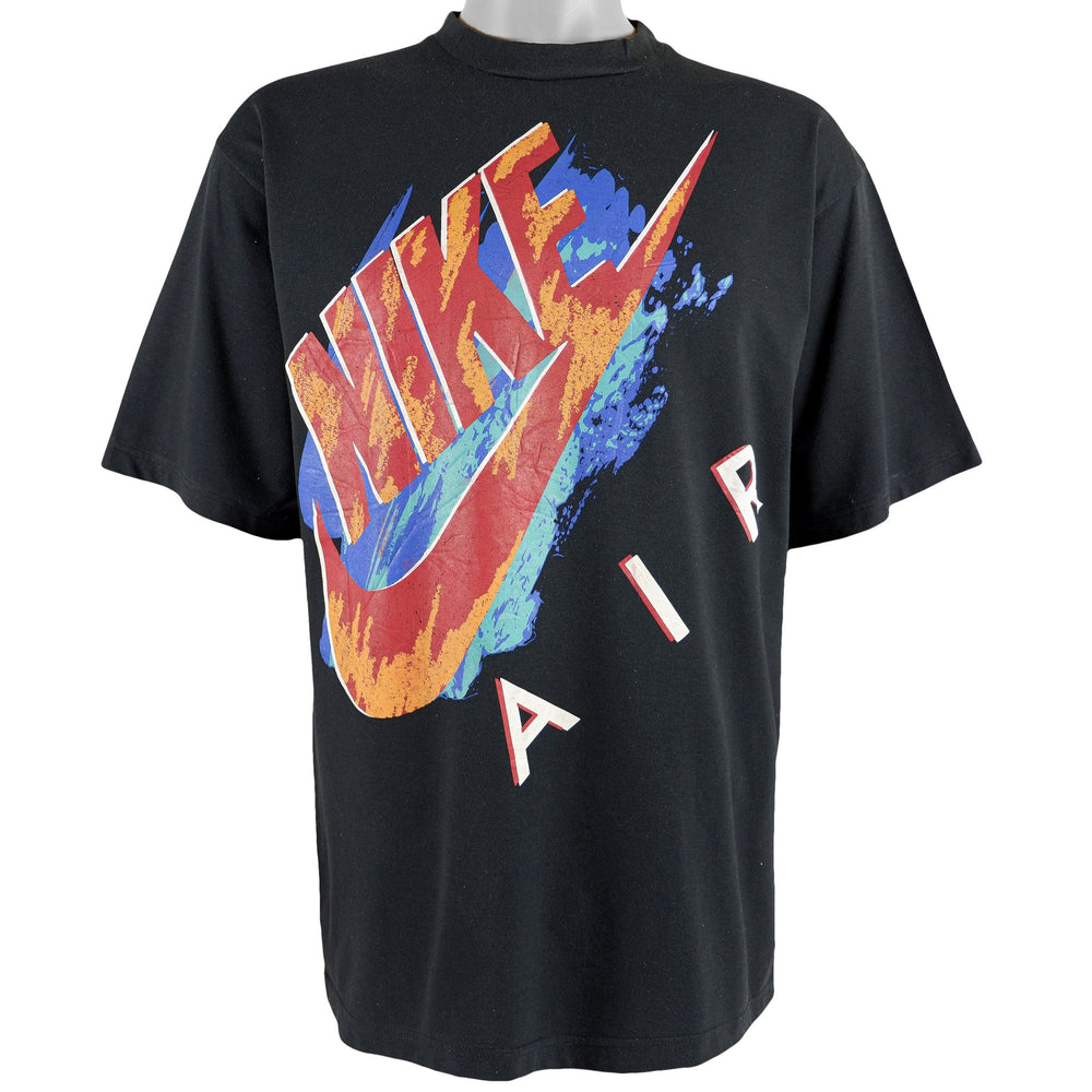 Nike - Air, Grey Tag Big Logo T-Shirt 1990s XX-Large Vintage Retro 