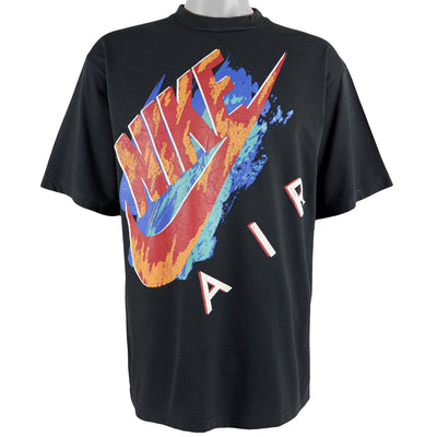 Nike - Air Grey Tag Big Logo T-Shirt 1990s XX-Large