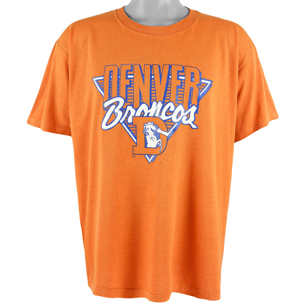 NFL (Screen Stars) - Denver Broncos T-Shirt 1990s Large Vintage Retro Football