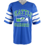 NFL (Logo 7) - Seattle Seahawks Big Logo football Jersey 1990s Large Vintage Retro