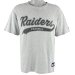 Starter - Oakland Raiders Football Spell-Out T-Shirt 1990s Large