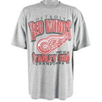 Starter - Detroit Red Wings Champions T-Shirt 1997 X-Large Vintage Retro Hockey