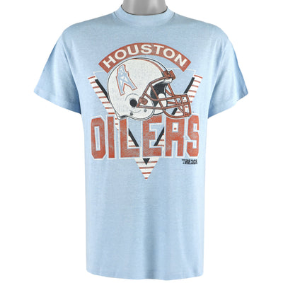 NFL (Trench) - Houston Oilers Spell-Out T-Shirt 1990s Large