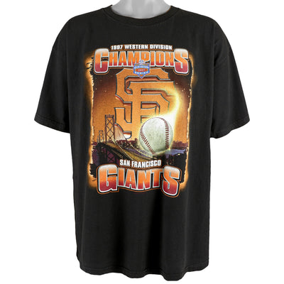 Starter - San Francisco Giants, Western Division Champions Spell-Out T-Shirt 1997 X-Large