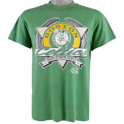 NBA (Trench) - Boston Celtics Spell-Out T-Shirt 1990s Medium