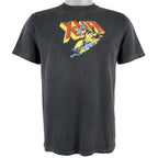 Marvel - Black Wolverine Printed T-Shirt 1990s Medium Vintage Retro