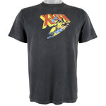Marvel - Black Wolverine Printed T-Shirt 1990s Medium Vintage Retro