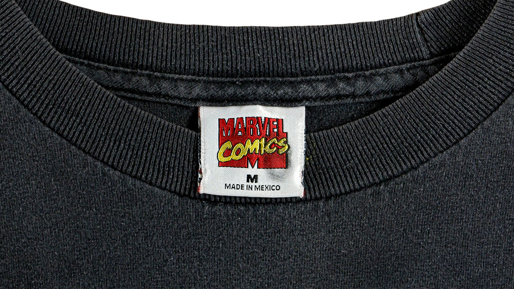 Marvel - Black Wolverine Printed T-Shirt 1990s Medium Vintage Retro