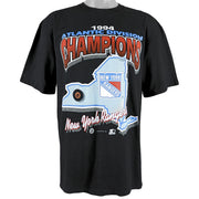 Starter - New York Rangers Spell-Out T-Shirt 1994 X-Large Vintage Retro Hockey 