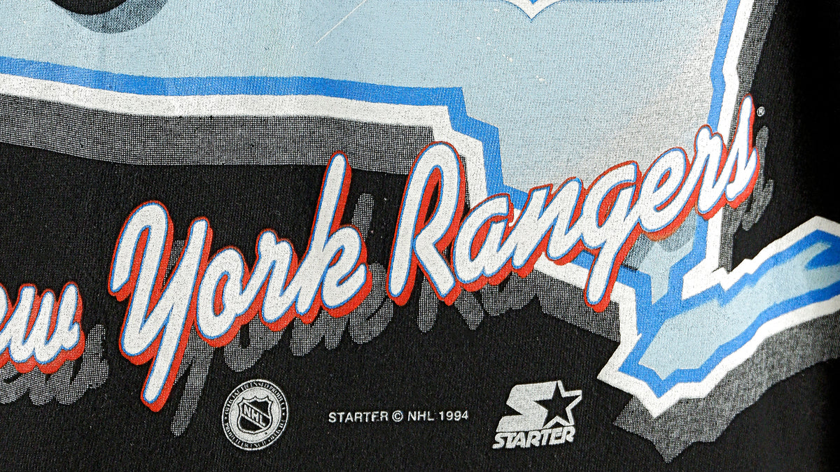 Starter - New York Rangers Spell-Out T-Shirt 1994 X-Large Vintage Retro Hockey 