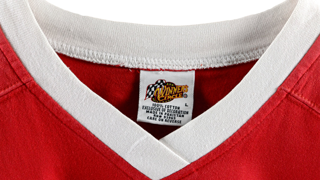 NASCAR - Budweiser, Dale Earnhardt Jr. Long Sleeved Shirt 2000s Large Vintage Retro