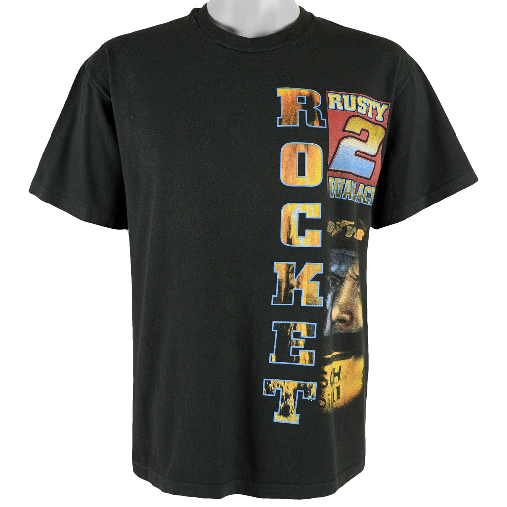 NASCAR (Hanes) - Rusty Wallace #2 T-Shirt 1996 Large Vintage Retro