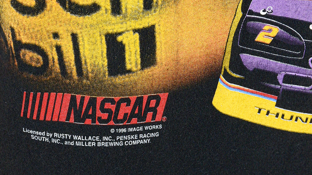 NASCAR (Hanes) - Rusty Wallace #2 T-Shirt 1996 Large Vintage Retro