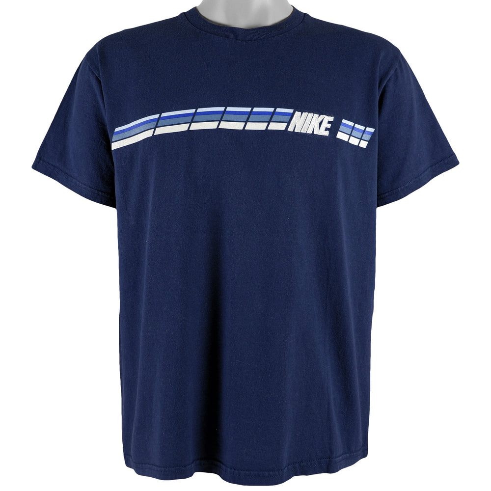 Nike - Blue Spell-Out T-Shirt 1990s Medium Vintage Retro