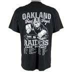 NFL (Gildan) - Oakland Raiders Spell-Out T-Shirt 2000 Large Vintage Retro Football