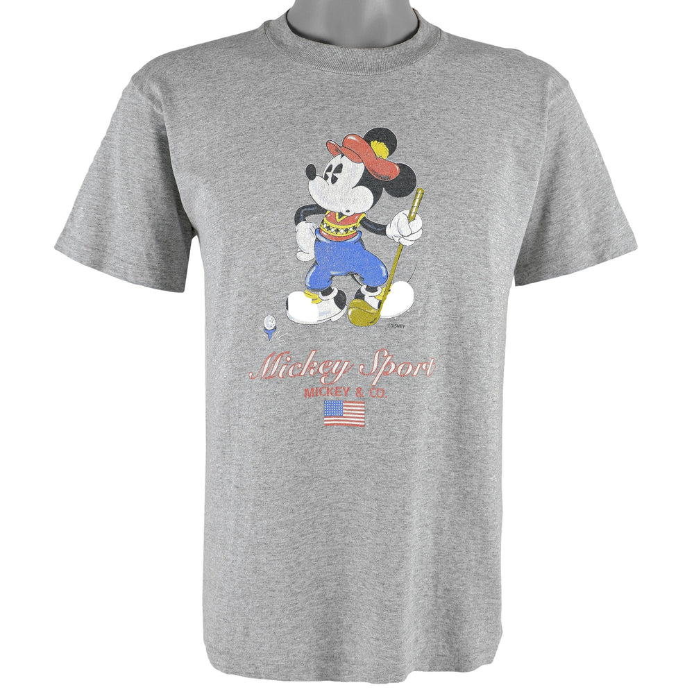 Disney - Mickey Mouse Sport T-Shirt 1990s Medium Vintage Retro