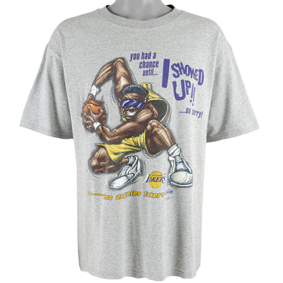 NBA (CSA) - Los Angeles Lakers, You Had A Chance Until I Showed Up T-Shirt 1990s Large