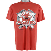 NBA (Trench) - Chicago Bulls Spell-Out T-Shirt 1990s Large Vintage Retro Basketball