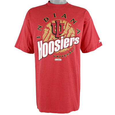 Starter - Indiana University Hoosiers Big Spell-Out T-Shirt 1991 Large