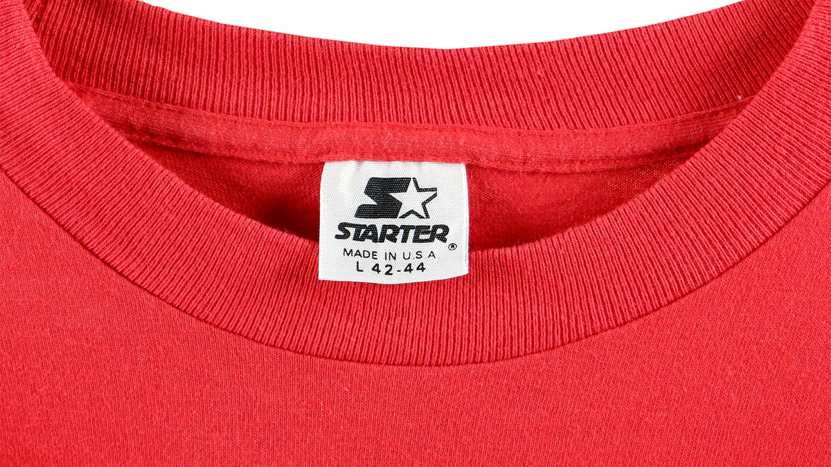 Starter - Indiana Hoosiers Big Spell-Out T-Shirt 1991 Large Vintage Retro College