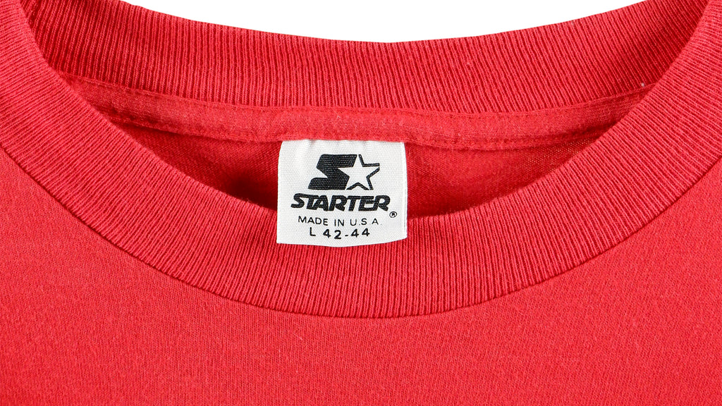 Starter - Indiana Hoosiers Big Spell-Out T-Shirt 1991 Large Vintage Retro College