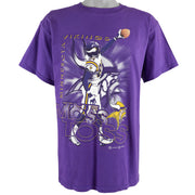 NFL (Tultex) - Minnesota Vikings T-Shirt 1998 Large Vintage Retro Football