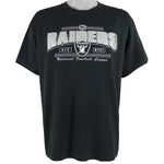 NFL (Delta) - Oakland Raiders Spell-Out T-Shirt 1990s Large